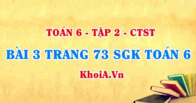 Bài 3 trang 61 SGK Toán 6 Tập 2 Chân trời sáng tạo